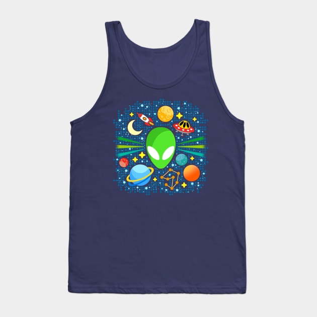 Alien Tank Top by AdrianaStore